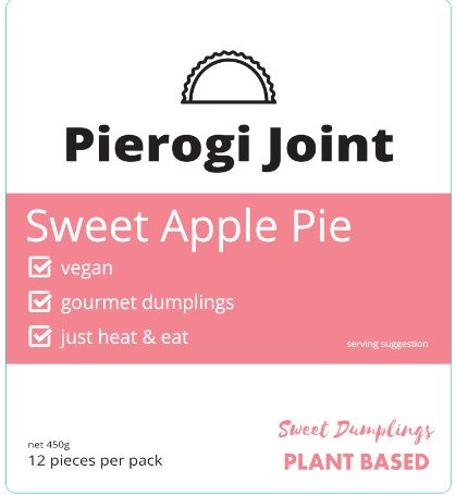 Sweet Apple Pie Pierogi - vegan -