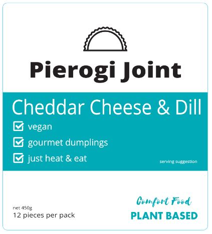 Cheddar Cheese & Dill Pierogi  -vegan-