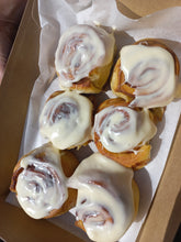 Load image into Gallery viewer, Cinnamon Buns with cream cheese icing
