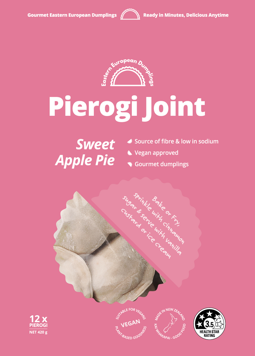 Vegan Sweet Apple Pie Pierogi